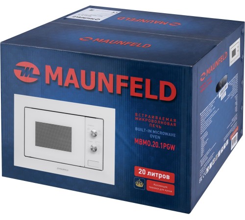 Микроволновая печь Maunfeld MBMO.20.1PGW 20л. 800Вт белый (встраиваемая) Микроволновая печь Maunfeld MBMO.20.1PGW 20л. 800Вт белый (встраиваемая)
