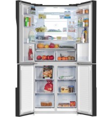 Холодильник Maunfeld MFF181NFB 3-хкамерн. черный глянц. инвертер