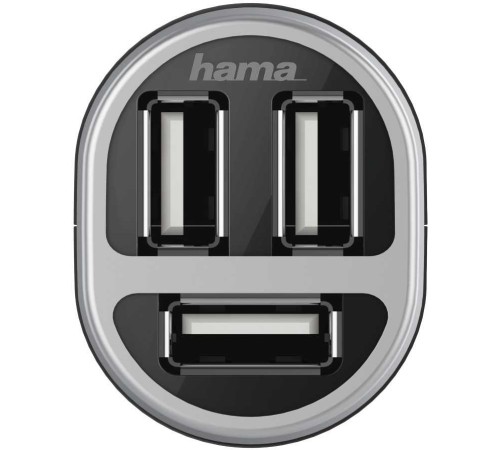 Автомобильное зар./устр. Hama H-173603 2.1A+2.1A+1A 3xUSB универсальное черный (00173603) Автомобильное зар./устр. Hama H-173603 2.1A+2.1A+1A 3xUSB универсальное черный (00173603)