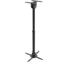 Кронштейн для проектора Wize WPC-B черный макс.12кг потолочный поворот и наклон
