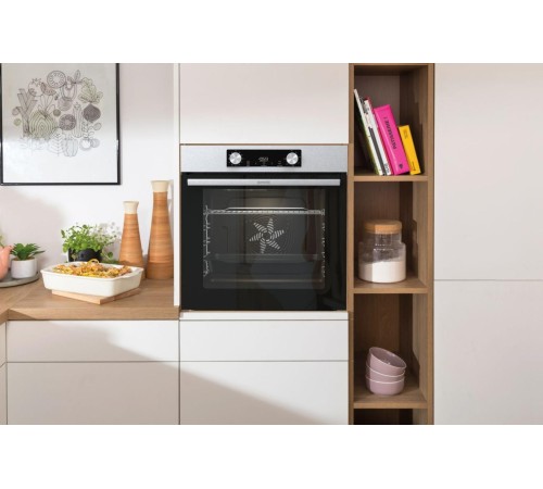 Духовой шкаф Электрический Gorenje BO6735E02XK нержавеющая сталь/черный