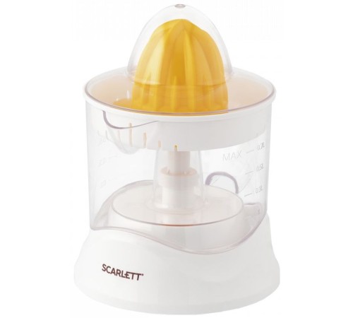 Соковыжималка цитрусовая Scarlett SC-JE50C02 25Вт рез.сок.:700мл. белый/желтый Соковыжималка цитрусовая Scarlett SC-JE50C02 25Вт рез.сок.:700мл. белый/желтый