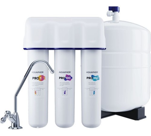 Водоочиститель Аквафор OSMO Pro-100-3-А-М белый 10л. Водоочиститель Аквафор OSMO Pro-100-3-А-М белый 10л.