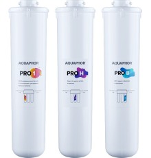 Комплект картриджей Аквафор ECO H Pro для проточных фильтров ресурс:8000л (упак.:3шт)