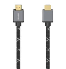 Кабель аудио-видео Hama H-205240 HDMI (m)/HDMI (m) 3м. позолоч.конт. черный/серый (уп.:1шт) (00205240)