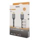 Кабель аудио-видео Hama H-205240 HDMI (m)/HDMI (m) 3м. позолоч.конт. черный/серый (уп.:1шт) (00205240)