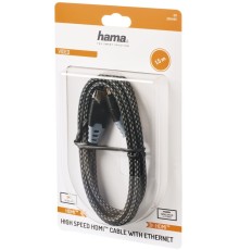 Кабель аудио-видео Hama H-205445 HDMI (m)/HDMI (m) 1.5м. позолоч.конт. черный (уп.:1шт) (00205445)