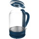 Чайник электрический Polaris PWK 1759CGL 1.5л. 2150Вт синий корпус: стекло/пластик