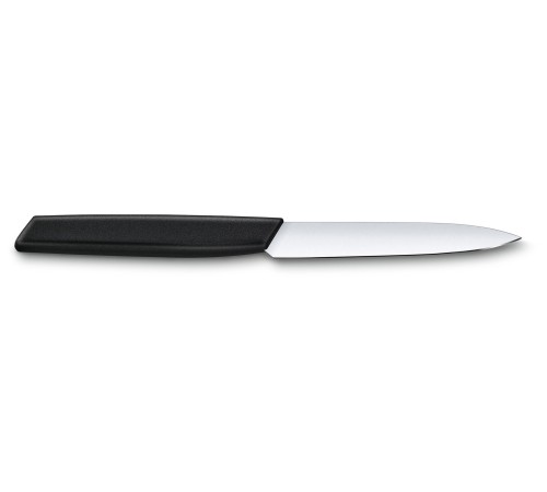 Нож кухонный Victorinox Swiss Modern (6.9003.10) стальной универсальный лезв.100мм прямая заточка черный Нож кухонный Victorinox Swiss Modern (6.9003.10) стальной универсальный лезв.100мм прямая заточка черный