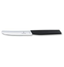 Нож кухонный Victorinox Swiss Modern (6.9003.11) стальной столовый лезв.110мм прямая заточка черный
