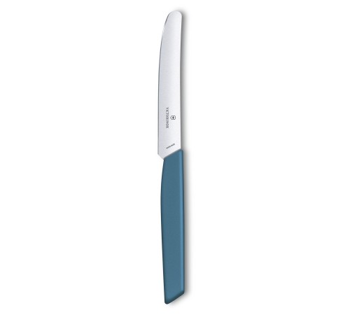 Нож кухонный Victorinox Swiss Modern (6.9006.112) стальной столовый лезв.110мм прямая заточка синий Нож кухонный Victorinox Swiss Modern (6.9006.112) стальной столовый лезв.110мм прямая заточка синий
