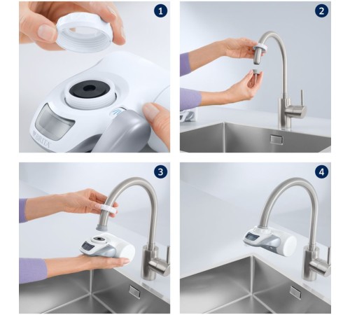 Водоочиститель Brita OnTap белый/серый Водоочиститель Brita OnTap белый/серый