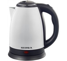 Чайник электрический Supra KES-1846SW 1.8л. 1500Вт белый/черный корпус: металл/пластик