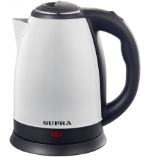 Чайник электрический Supra KES-1846SW 1.8л. 1500Вт белый/черный корпус: металл/пластик