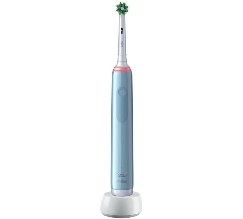 Зубная щетка электрическая Oral-B Pro 3/D505.513.3 CrossAction голубой Зубная щетка электрическая Oral-B Pro 3/D505.513.3 CrossAction голубой