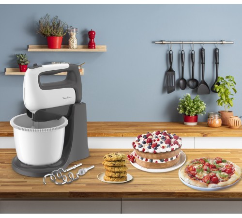Миксер стационарный Moulinex HM464110 500Вт белый/черный Миксер стационарный Moulinex HM464110 500Вт белый/черный