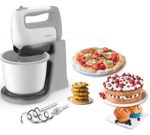 Миксер стационарный Moulinex HM464110 500Вт белый/черный Миксер стационарный Moulinex HM464110 500Вт белый/черный