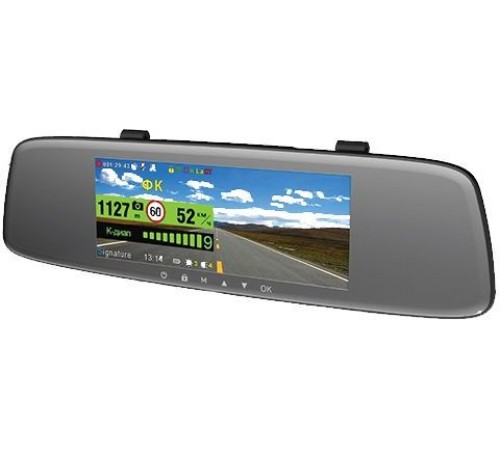 Видеорегистратор с радар-детектором Sho-Me Combo Mirror GPS ГЛОНАСС черный Видеорегистратор с радар-детектором Sho-Me Combo Mirror GPS ГЛОНАСС черный