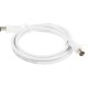 Кабель антенный Hama Coax (m)/Coax (f) 1.5м. белый (00205028)