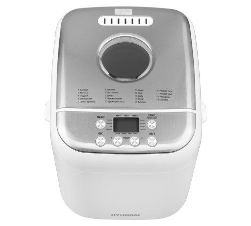 Хлебопечь Hyundai HYBM-3086 600Вт белый/серебристый Хлебопечь Hyundai HYBM-3086 600Вт белый/серебристый