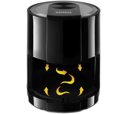 Аэрогриль Kitfort КТ-2225 1000Вт черный Аэрогриль Kitfort КТ-2225 1000Вт черный