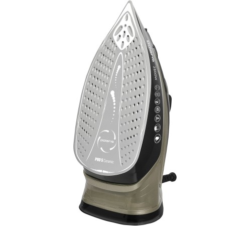 Утюг Polaris PIR 2821AK 2800Вт черный/золотистый