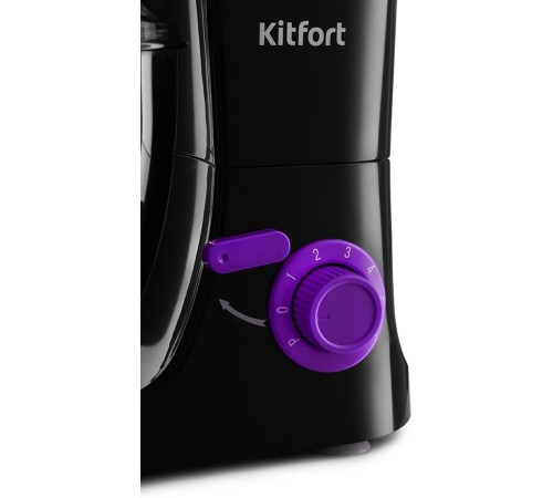 Миксер планетарный Kitfort КТ-3044-1 1000Вт черный/фиолетовый Миксер планетарный Kitfort КТ-3044-1 1000Вт черный/фиолетовый