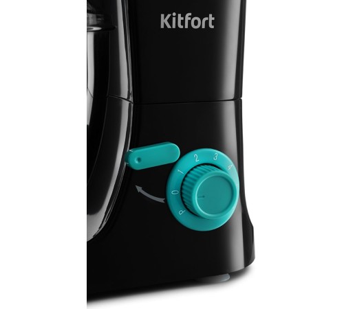 Миксер планетарный Kitfort КТ-3044-4 1000Вт черный/бирюзовый Миксер планетарный Kitfort КТ-3044-4 1000Вт черный/бирюзовый