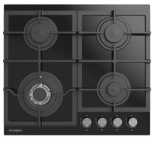 Газовая варочная поверхность Hyundai HHG 6436 BG черный