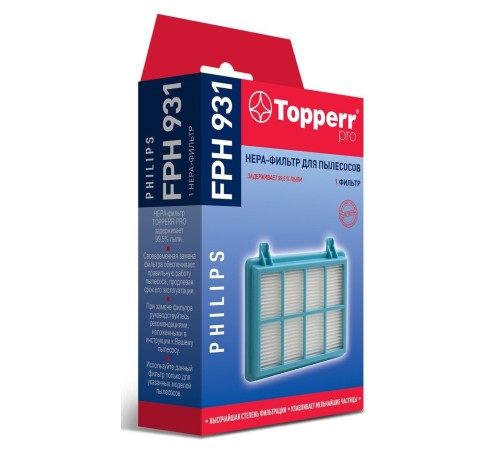 НЕРА-фильтр Topperr FPH931 1172 (1фильт.) НЕРА-фильтр Topperr FPH931 1172 (1фильт.)