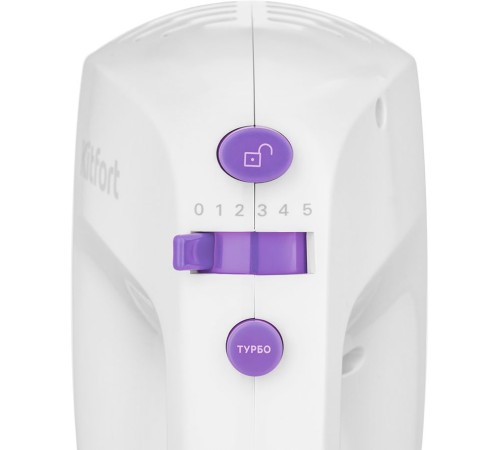 Миксер ручной Kitfort КТ-3071-1 250Вт белый/фиолетовый Миксер ручной Kitfort КТ-3071-1 250Вт белый/фиолетовый