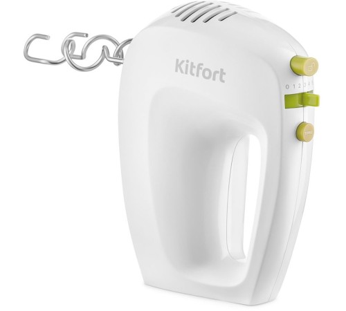 Миксер ручной Kitfort КТ-3071-2 250Вт белый/салатовый Миксер ручной Kitfort КТ-3071-2 250Вт белый/салатовый