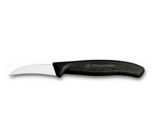Нож кухонный Victorinox Swiss Classic (6.7503) стальной для чистки овощей и фруктов лезв.60мм прямая заточка черный