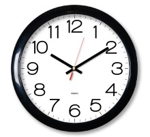 Часы настенные аналоговые Бюрократ WallC-R78PN D29см черный (WALLC-R78PN29/BLACK)
