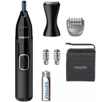 Триммер Philips NT5650/16 черный (насадок в компл:4шт)