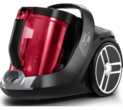 Пылесос Tefal Silence Force Cyclonic TW7233EA 550Вт красный/серый