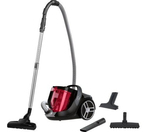 Пылесос Tefal Silence Force Cyclonic TW7233EA 550Вт красный/серый