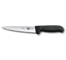Нож кухонный Victorinox Fibrox (5.5603.16) стальной обвалочный лезв.160мм прямая заточка черный