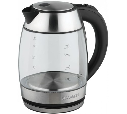 Чайник электрический Scarlett SC-EK27G94 1.7л. 2200Вт нержавеющая сталь корпус: стекло/металл (EK27G94) Чайник электрический Scarlett SC-EK27G94 1.7л. 2200Вт нержавеющая сталь корпус: стекло/металл (EK27G94)