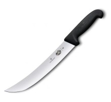 Нож кухонный Victorinox Fibrox (5.7303.36) стальной для стейка лезв.360мм прямая заточка черный