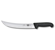 Нож кухонный Victorinox Fibrox (5.7323.25) стальной обвалочный лезв.250мм прямая заточка черный