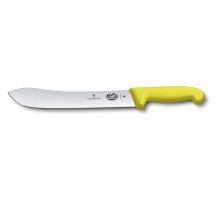 Нож Victorinox Fibrox (5.7408.25) стальной для забоя/разделки лезв.250мм прямая заточка желтый