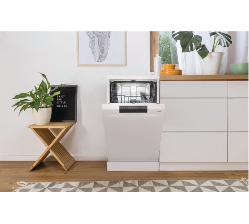 Посудомоечная машина Gorenje GS520E15W ( 2 корзины) белый (узкая)