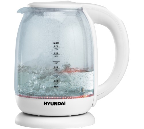 Чайник электрический Hyundai HYK-S3808 1.7л. 2200Вт белый корпус: стекло Чайник электрический Hyundai HYK-S3808 1.7л. 2200Вт белый корпус: стекло