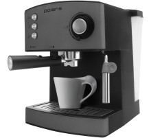 Кофеварка рожковая Polaris Adore Crema PCM 1527E 850Вт серый/черный