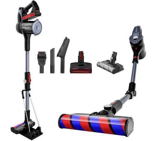 Пылесос Polaris PVCS 7090 HandStick PRO Aqua 450Вт жемчужный/серый