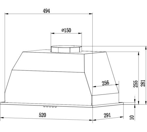 Вытяжка встраиваемая Weissgauff BOX 1200 WH белый управление: сенсорное (1 мотор) Вытяжка встраиваемая Weissgauff BOX 1200 WH белый управление: сенсорное (1 мотор)