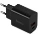Сетевое зар./устр. Buro BUWD1 20W 3A (PD+QC) USB-C/USB-A универсальное черный (BUWD18P110BK)