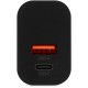 Сетевое зар./устр. Buro BUWD1 20W 3A (PD+QC) USB-C/USB-A универсальное черный (BUWD18P110BK)