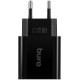 Сетевое зар./устр. Buro BUWD1 20W 3A (PD+QC) USB-C/USB-A универсальное черный (BUWD18P110BK)